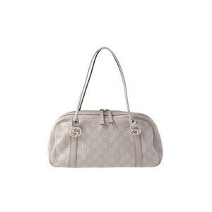 Gucci Guccissima Boston Bag Calfskin Ivory White